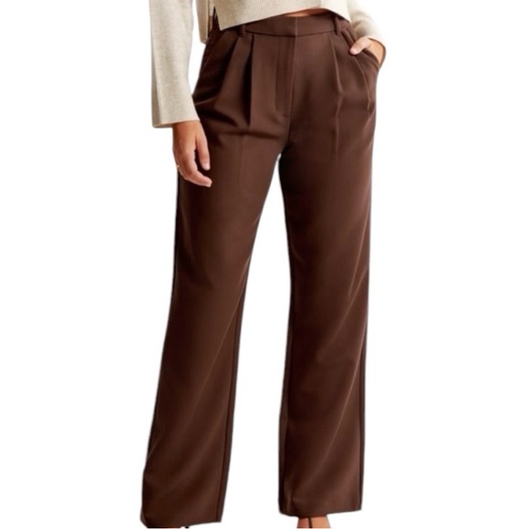 Abercrombie & Fitch Pants - Abercrombie Brown Straight Leg Trousers